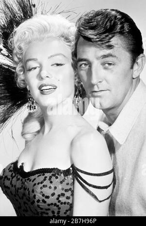 marilyn monroe, robert mitchum, rivière sans retour, 1954 Banque D'Images