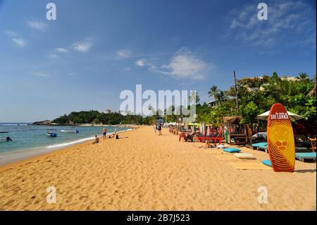 Sri Lanka, Galle, Plage D'Unawatuna Banque D'Images