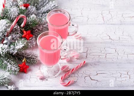 Ruby chocolat chaud ou cacao rose Banque D'Images