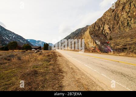 Standing Rock près de Keremeos, Colombie-Britannique, Canada Banque D'Images