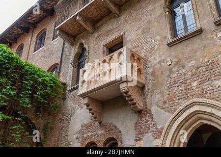 Casa di Giulietta à Vérone Banque D'Images