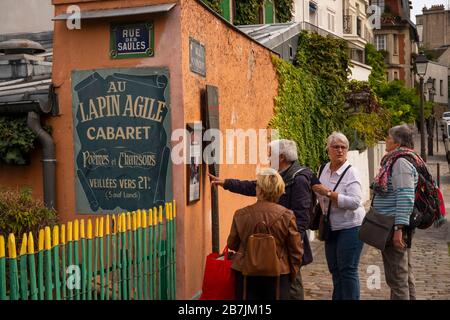 Cabaret au lapin Agile Montmatre Paris France Banque D'Images
