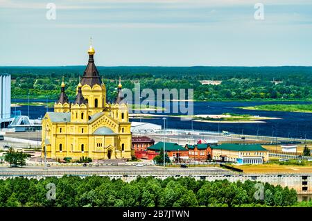 Cathédrale Alexandre Nevsky à Nizhny Novgorod, Russie Banque D'Images