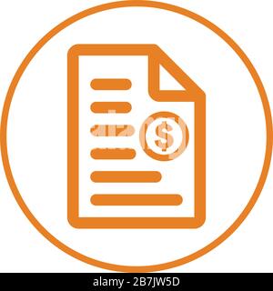 Icône facture, facture, reçu - icône vectoriel bien organisée et entièrement modifiable pour le stock vectoriel et de nombreuses autres fins. Illustration de Vecteur