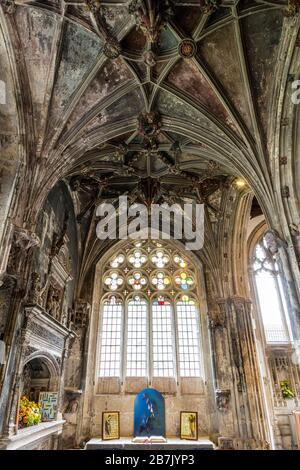 Plafond et intérieur de l'église St Cyriacs, Lacock, Wiltshire, Angleterre, Royaume-Uni Banque D'Images