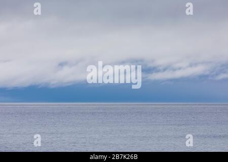 Vue sur la baie Trinity depuis l'ancien village de pêcheurs de Dunfield, à Terre-Neuve, au Canada Banque D'Images