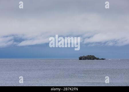 Vue sur la baie Trinity depuis l'ancien village de pêcheurs de Dunfield, à Terre-Neuve, au Canada Banque D'Images