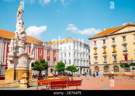 Place de la liberté à Timisoara, Roumanie Banque D'Images