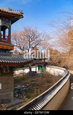 Palais Yuexin dans le parc Beihai, Beijing, Chine Banque D'Images