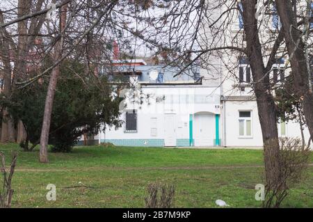 La première mosquée de la République tchèque, ouverte en 1998, préparée par la Communauté religieuse musulmane et la Fondation pour l'établissement et l'exploitation de l'islam Banque D'Images