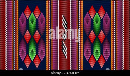 Ornement ethnique traditionnel à utiliser sur des tissus, carreaux, céramiques et autres détails intérieurs. Illustration de Vecteur