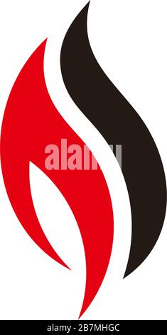 courbes simples géométrique de mouvement de fumée vecteur de logo Illustration de Vecteur