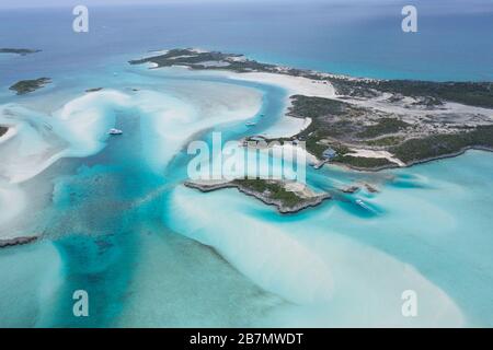 Exuma Cays Land and Sea Park, chaîne de l'île Exuma, Bahamas Banque D'Images