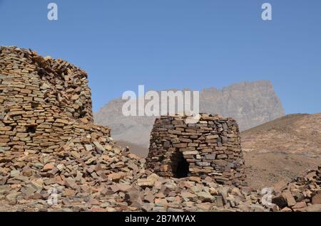 Tombes de ruches anciennes d'Al Ayn Oman Banque D'Images