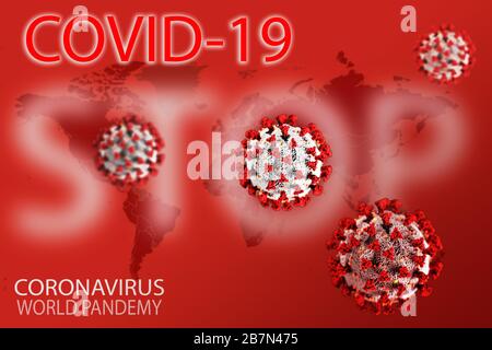 3-3-filtration coronavirus chinois COVID-19 COVID-19 SRAS, virus 2020 , MERS-CoV , virus chinois 2019-nCoV. Filtration tridimensionnelle Banque D'Images