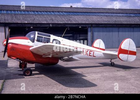 A MILES M.65 GEMINI 1 A à l'aérodrome de Sywell, Northamptonshire, en 1968 Banque D'Images