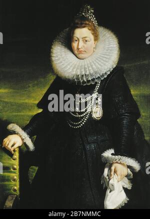 Portrait d'Infanta Isabella Clara Eugenia, Espagne (1566-1633), 1616. Trouvé dans la Collection de Rubenshuis. Banque D'Images