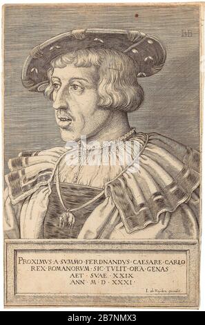 Portrait de l'empereur Ferdinand I (1503-1564), 1531. Collection privée. Banque D'Images