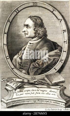 Portrait du violoniste et compositeur Giuseppe Tartini (1692-1770) , début des années 1760. Collection privée. Banque D'Images