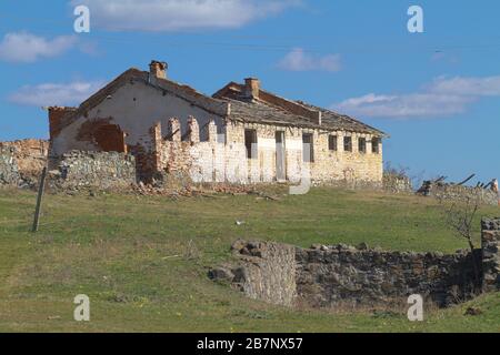 La ferme ruine Banque D'Images