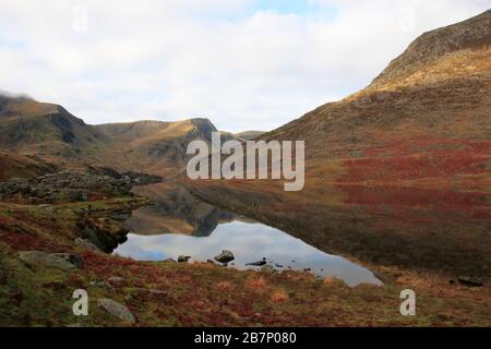 Llyn Ogwen - Lac du Nord du Pays de Galles Banque D'Images