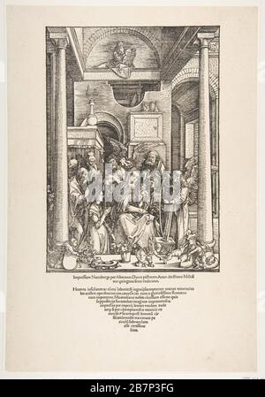 La glorification de la Vierge, de la vie de la Vierge, édition latine, 1511, 1511. Banque D'Images