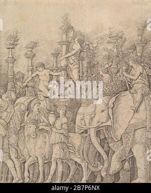 Le triomphe de César : les éléphants, CA. 1484-92. Banque D'Images