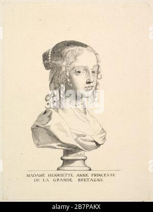 Henriette-Anne d'Angleterre, duchesse d'ORL&#xe9;ans. Banque D'Images