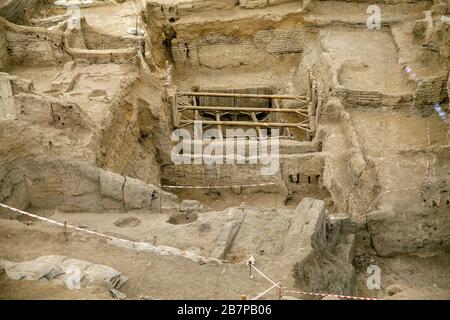 Catalhoyuk .plus vieille ville du monde en Turquie. La préhistoire, patrimoine. Banque D'Images