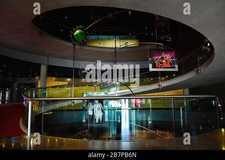 LAUSANNE, SUISSE - 7 août 2019. Intérieur du Musée Olympique, plus grande archive des Jeux Olympiques du monde, Lausanne Banque D'Images