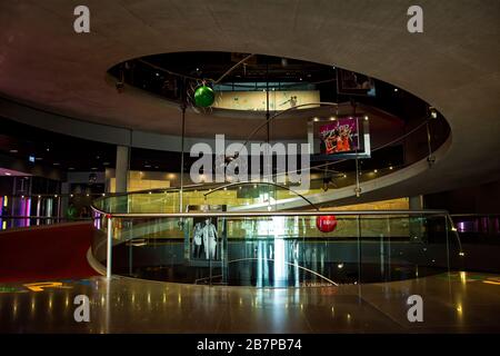 LAUSANNE, SUISSE - 7 août 2019. Intérieur du Musée Olympique, plus grande archive des Jeux Olympiques du monde, Lausanne Banque D'Images