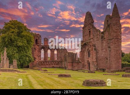 L'abbaye d'Arbroath est célèbre pour sa part associée à la Déclaration d'Arbroath de 1320, qui a affirmé l'indépendance de l'Écosse vis-à-vis de l'Angleterre. Banque D'Images