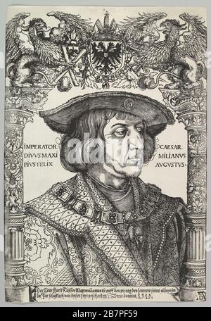 Portrait de l'empereur Maximilian I, 1519. Banque D'Images