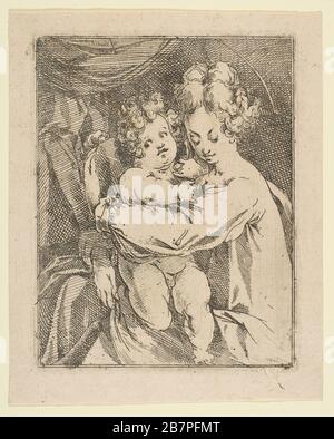 Madonna et enfant, 1612-1616. Banque D'Images