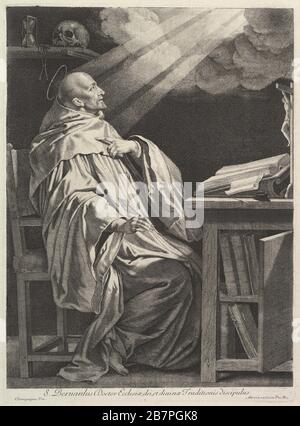 Saint Bernard de Clairvaux. Banque D'Images