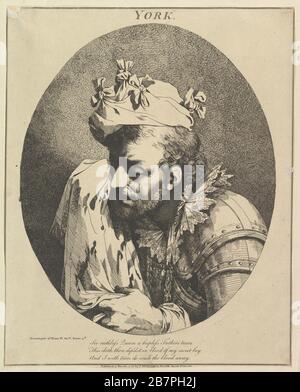 Duc de York (douze personnages de Shakespeare), 15 mars 1776. Banque D'Images