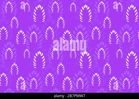 Motif sans couture abstrait en pin. Fond vectoriel dessiné à la main botanique. Illustration de Vecteur