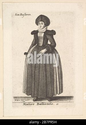 Mulier Basiliensis (Femme de Bâle); , 1644. Banque D'Images