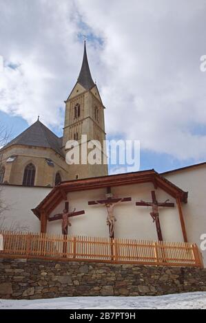 Église Saint-Léonard, Tamsweg Salzbourg Autriche. Banque D'Images