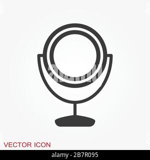 Icône de symétrie isolée sur l'arrière-plan. Design pour bannière, logo. Illustration de Vecteur