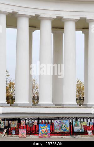 Colonnade du palais de Vorontsov, Odessa, la Crimée, l'Ukraine, l'Europe de l'Est Banque D'Images