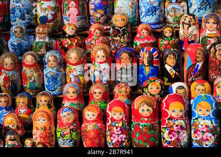 Dolls de nidification russes,Odessa,Crimée,Ukraine,Europe de l'est Banque D'Images