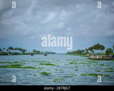 Célèbres eaux de fond d'Alleppey aka alappuzha à Kerala, en Inde Banque D'Images