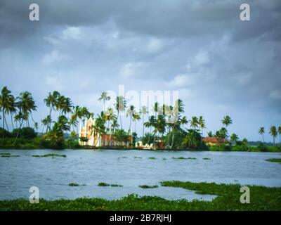 Célèbres eaux de fond d'Alleppey aka alappuzha à Kerala, en Inde Banque D'Images