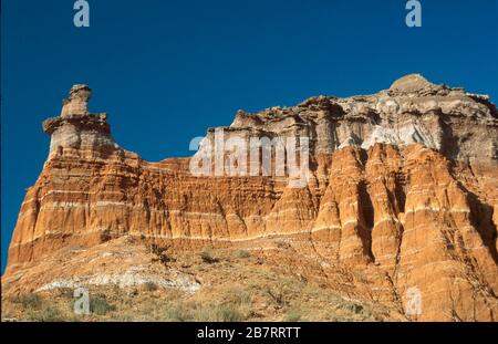 Formation de roche de phare dans le parc national de Palo Duro Canyon près d'Amarillo Texas. ©Bob Daemmrich Banque D'Images