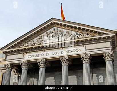 Congreso de Los Diputados, Madrid, Espagne Banque D'Images