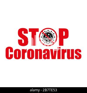 Arrêter le coronavirus. Éclosion de coronavirus en Chine. La lutte contre le coronavirus. Le danger du coronavirus et le risque pour la santé publique. Concept médical pandémique avec cellules dangereuses. Vecteur . Illustration de Vecteur