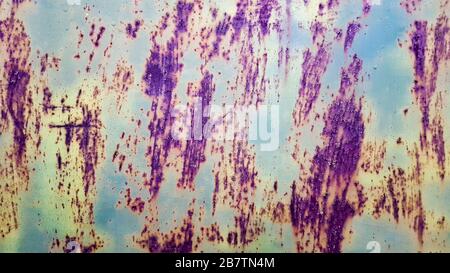Résumé fond métal rouillé colorés ne sont pas oxydées, Rusty metal texture. Banque D'Images