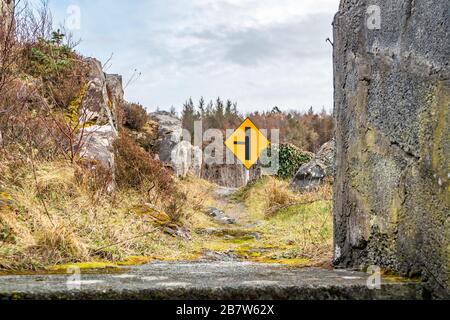 Le pont vers LettermacAward dans le comté de Donegal - Irlande. Banque D'Images