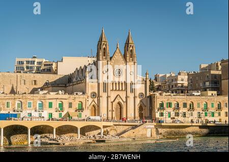 Église notre-Dame du Mont Carmel, Malte Banque D'Images